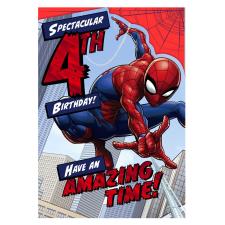 Spiderman Spectacular 4th Birthday Card